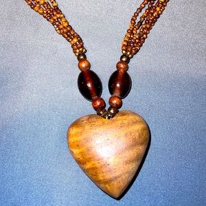 Wooden Heart necklace